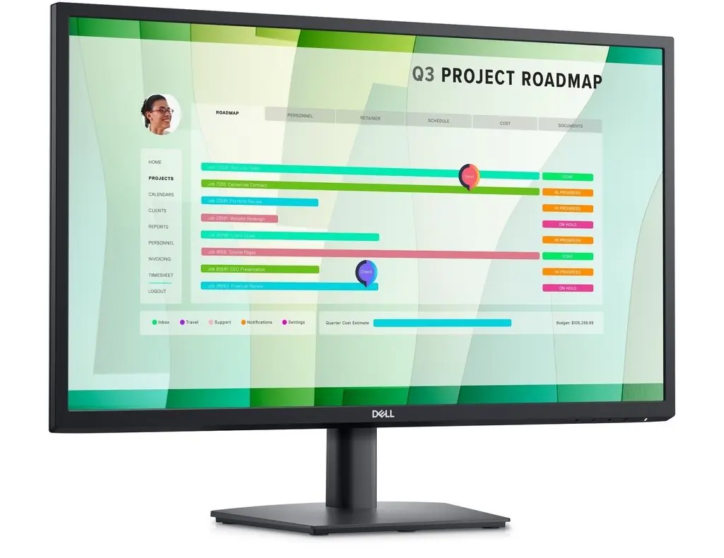 Monitor Dell E2723HN, negru