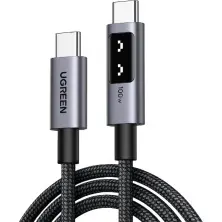 Cablu USB Ugreen Uno Series Type-C to Type-C 2m, negru