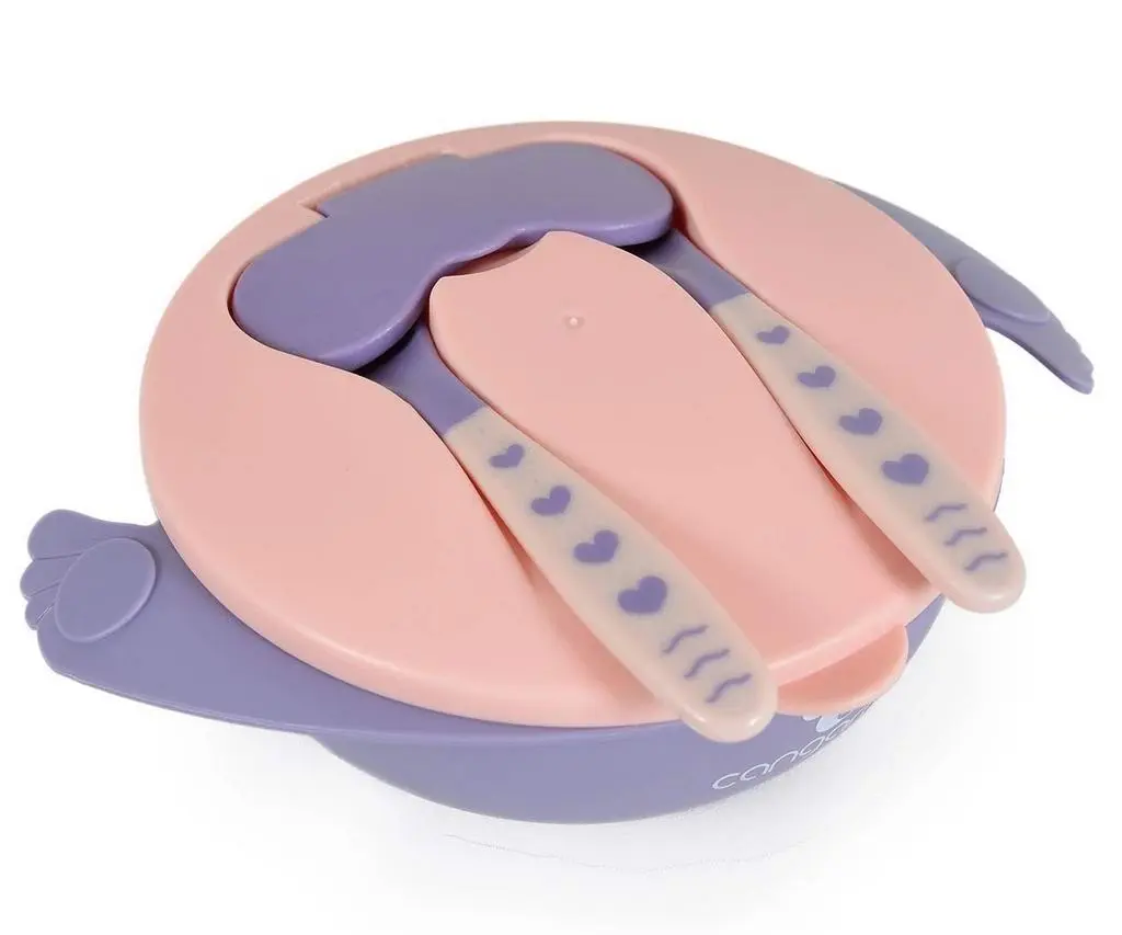 Set de hrănire Cangaroo Jelly Pink F1730, roz