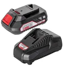 Аккумулятор + зарядное устройство Raider RDP-R20, черный/красный