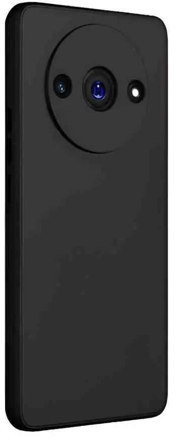 Husă de protecție WOO Liquid Silicone Redmi A3 (WOOCLSRDA3BK), negru