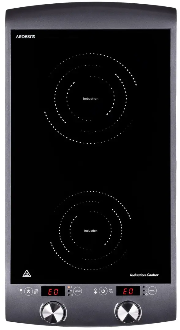 Настольная плита Ardesto ICS-B216, черный/серый на tehnoparc.md Настольная плита Ardesto ICS-B216, черный/серый