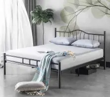 Кровать Evger K-25 160x200cm, черный