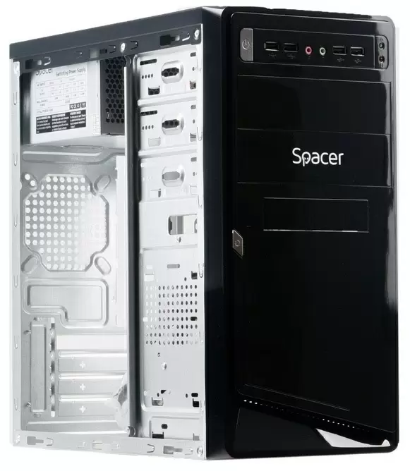 Корпус Spacer SPC-MOON, черный