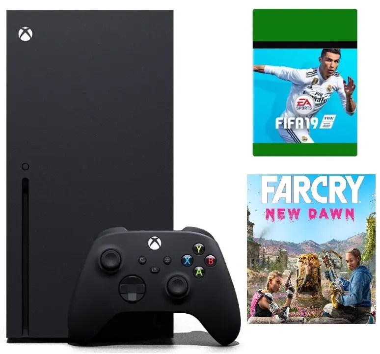 Consolă de jocuri Microsoft Xbox Series X 1TB + Fifa 19 + Far Cry New Dawn, negru pe tehnoparc.md Consolă de jocuri Microsoft Xbox Series X 1TB + Fifa 19 + Far Cry New Dawn, negru