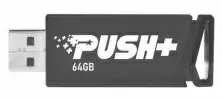 Flash USB Patriot Push+ 64GB, negru