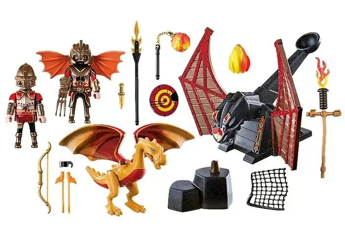 Set jucării Playmobil Burnham Raiders Dragon Training