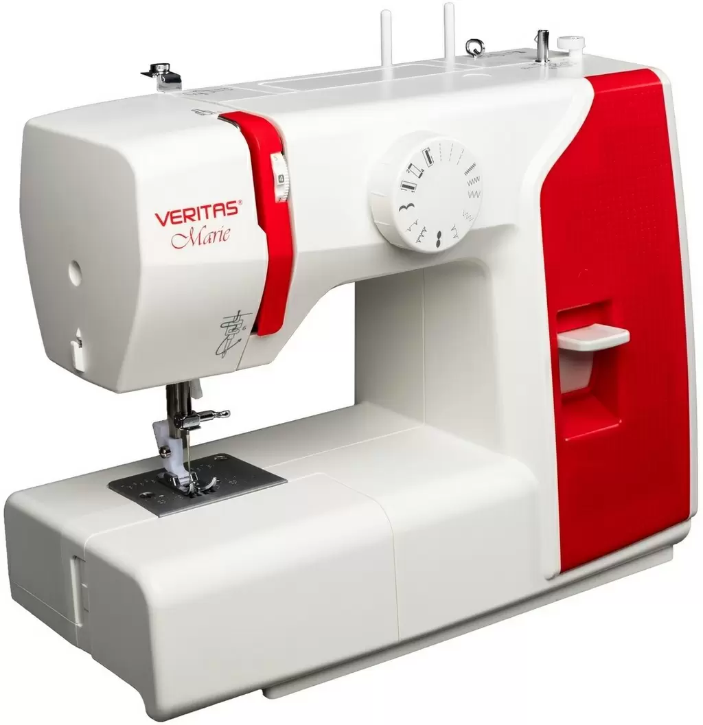Швейная машинка Veritas Marie, белый/красный