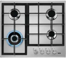 Газовая панель AEG HGB64420SM, нержавеющая сталь