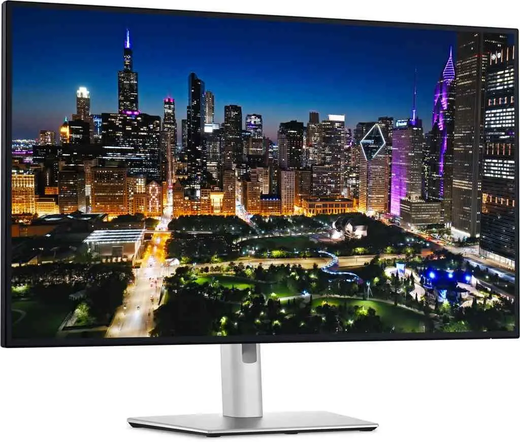 Monitor Dell U3225QE, argintiu