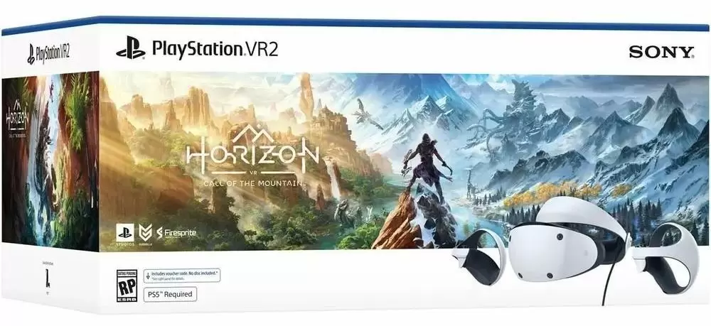 Ochelari VR Sony Playstation VR2 Horizon Call of the Mountain Bundle, alb