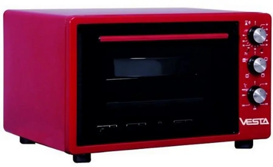 Электродуховка Vesta KS-70CTL/R, красный