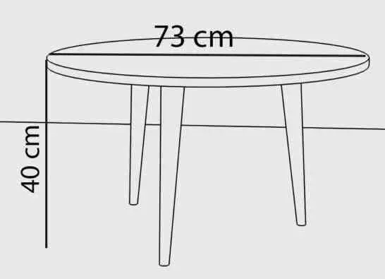 Măsuță cafea Remaks Paris Coffee Table Walnut, nucă