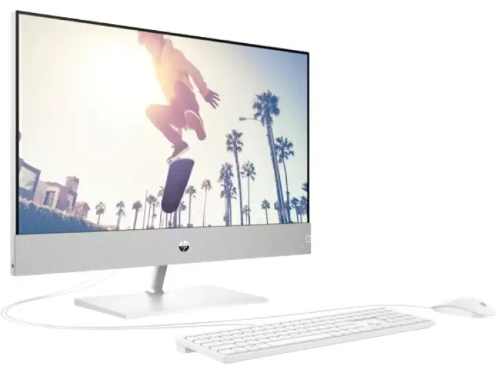 Моноблок HP Pavilion 24 58K25EA (23.8"/FHD/Ryzen 5 5500U/8ГБ/512ГБ), серебристый