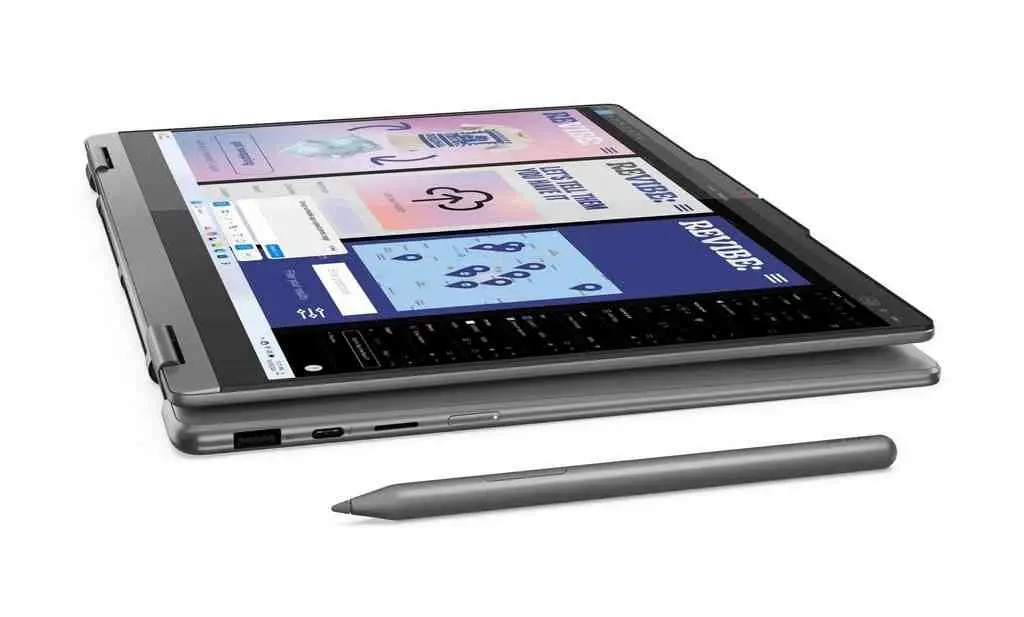 Laptop Lenovo Yoga 7 2-in-1 14ILL10 (14.0"/2.8K/Core Ultra 7 258V/32GB/1TB/Intel Arc), gri