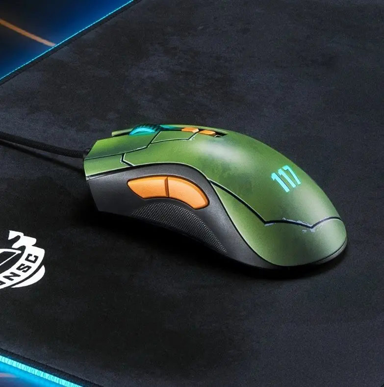 Mouse Razer DeathAdder V2 HALO Infinite Edition, verde