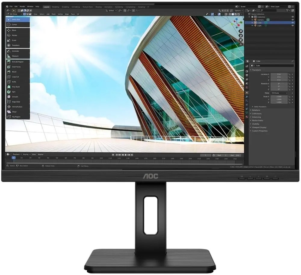 Monitor Aoc 27P2Q, negru