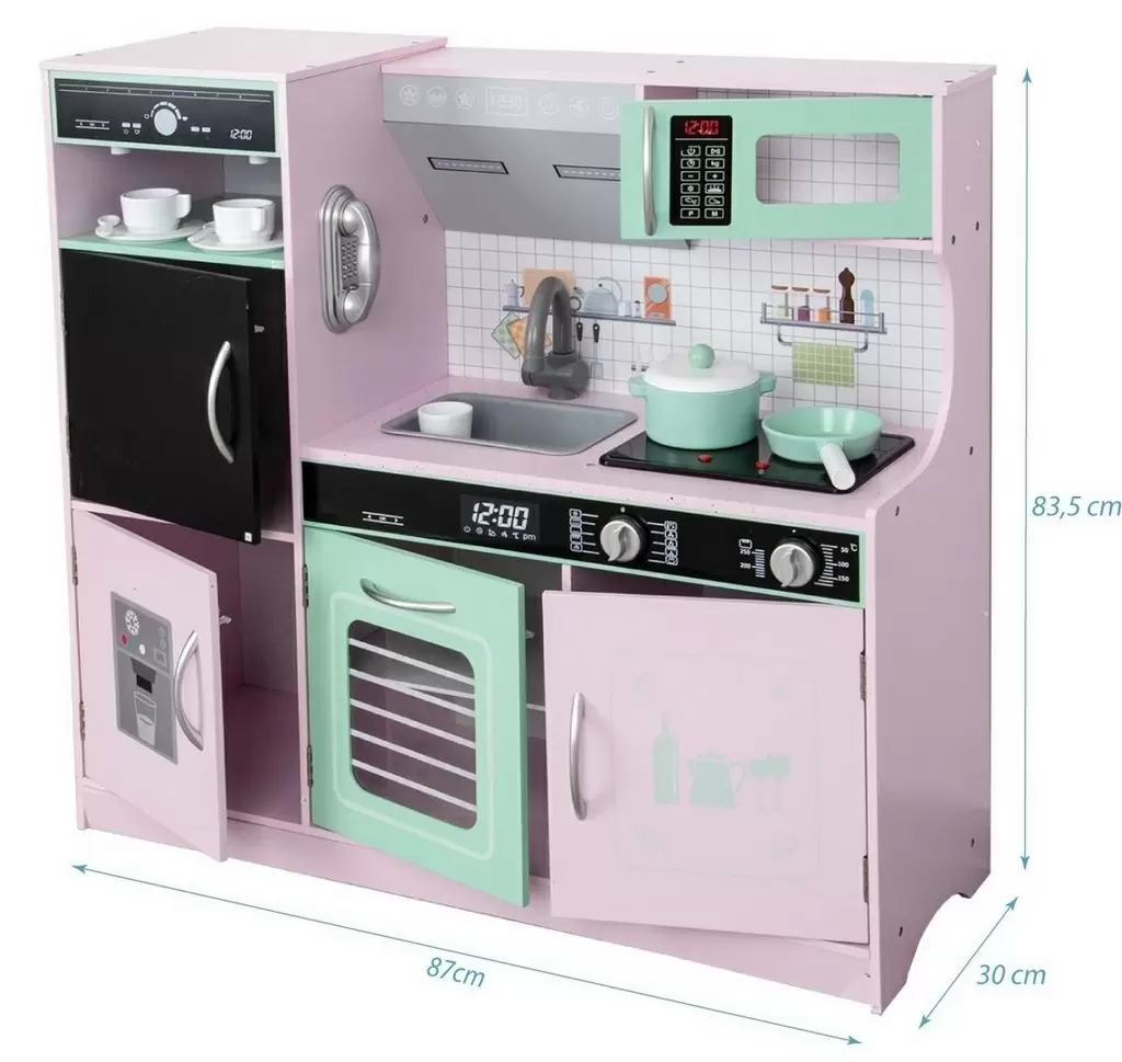 Bucătărie Enero Toys 1041131, roz/mentă