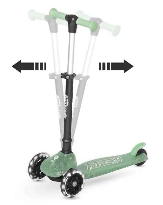 Trotinetă Qplay Sparkling, verde