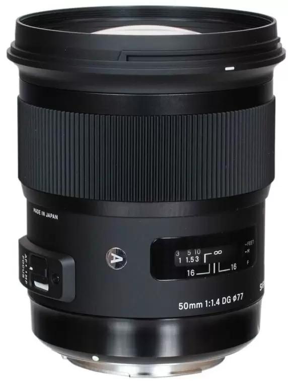 Obiectiv Sigma AF 50mm f/1.4 DG HSM Art pentru Sony-A, negru