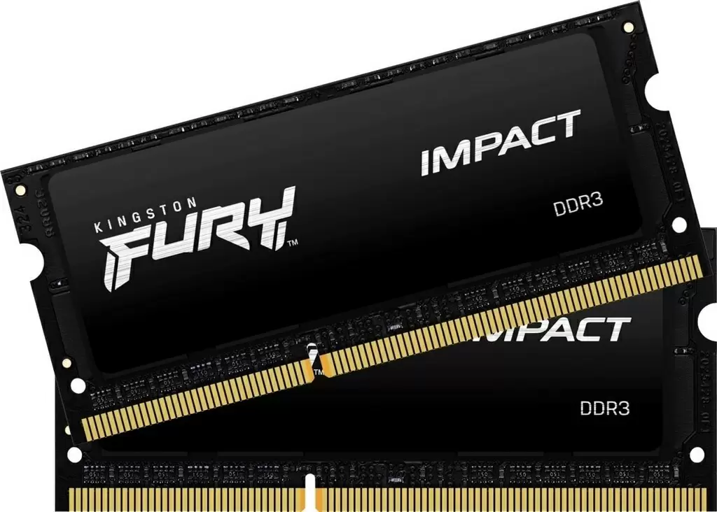 Оперативная память SO-DIMM Kingston Fury Impact 16ГБ (2x8ГБ) DDR3L-1600MHz, CL9, 1.35V or 1.5V