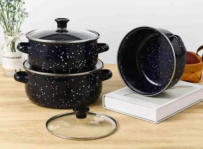Set vase de gătit 4Life Ruibeiru Dark, albastru