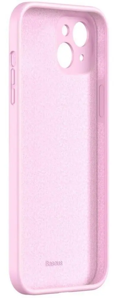 Husă de protecție Baseus Liquid Silica Gel Protective Case For iPhone 13, roz