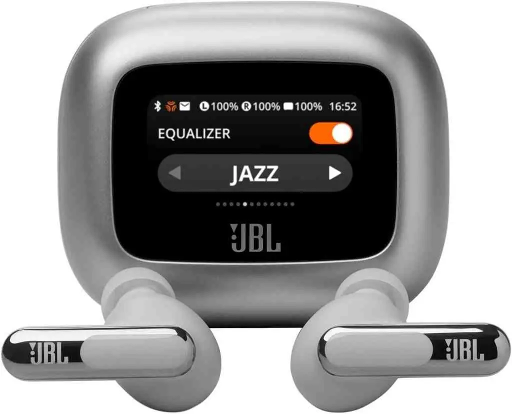 Căşti JBL LIVE Beam 3, argintiu