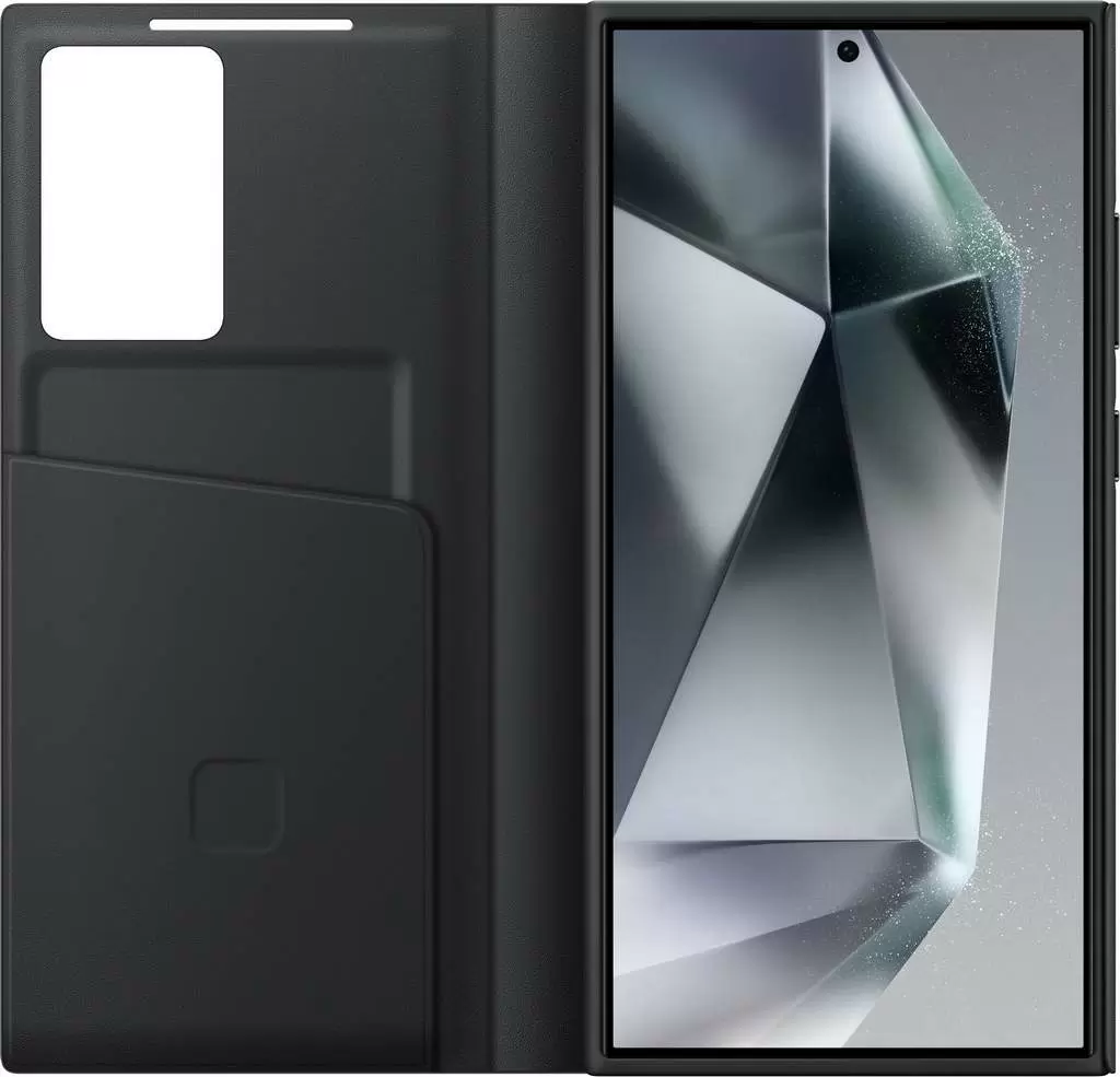 Husă de protecție Samsung Smart View Wallet Case Galaxy S24 Ultra, negru