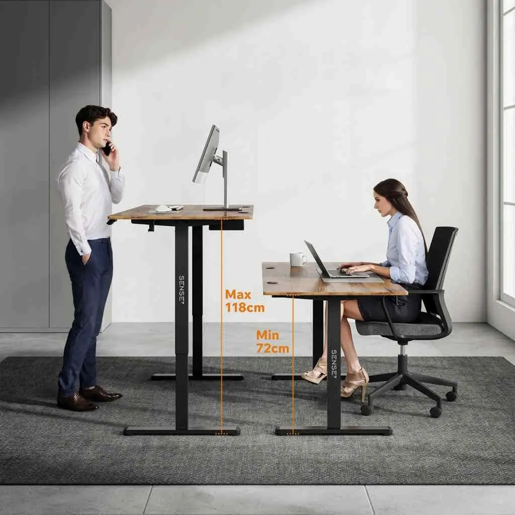 Masă de birou SENSE7 Nojo 140x70, stejar negru