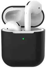 Husă pentru căști Helment Case Silicone AirPods 2 (AIRPOD2BK), negru pe tehnoparc.md Husă pentru căști Helment Case Silicone AirPods 2 (AIRPOD2BK), negru