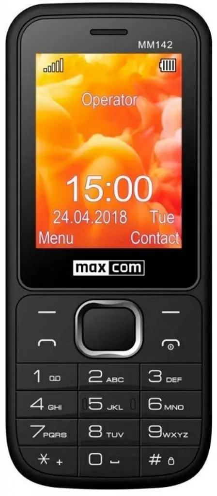 Мобильный телефон Maxcom MM142, черный