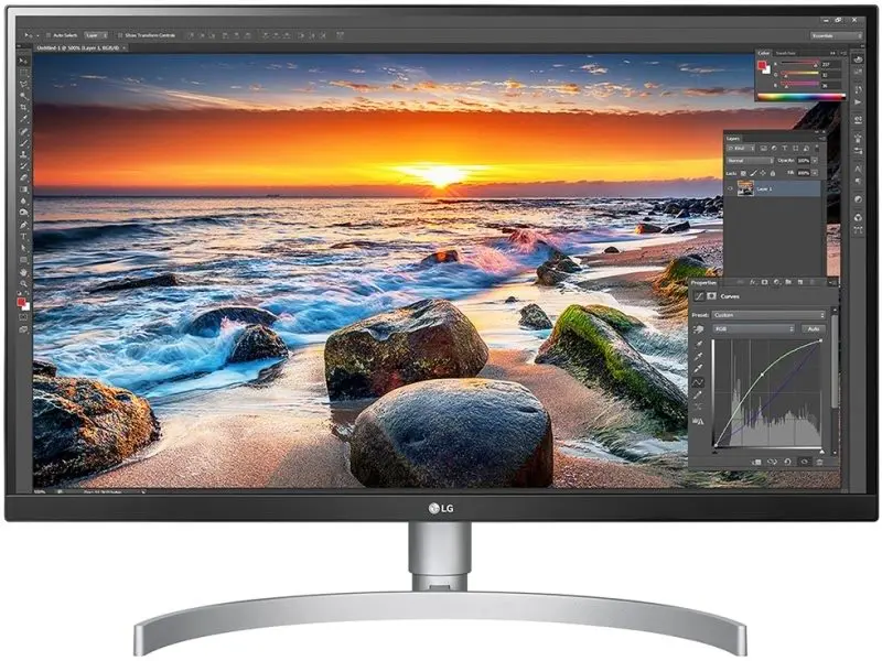 Monitor LG 27UL850-W, alb/negru