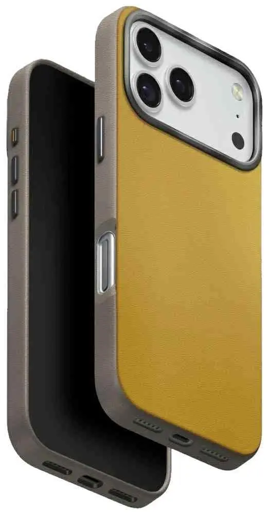 Husă de protecție Uniq Case for iPhone 17 Pro Hybrid Magclick Lyden DS Canary, galben pe tehnoparc.md Husă de protecție Uniq Case for iPhone 17 Pro Hybrid Magclick Lyden DS Canary, galben