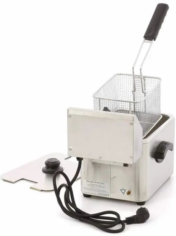 Friteuză electrică Maxima 09300410, inox/negru