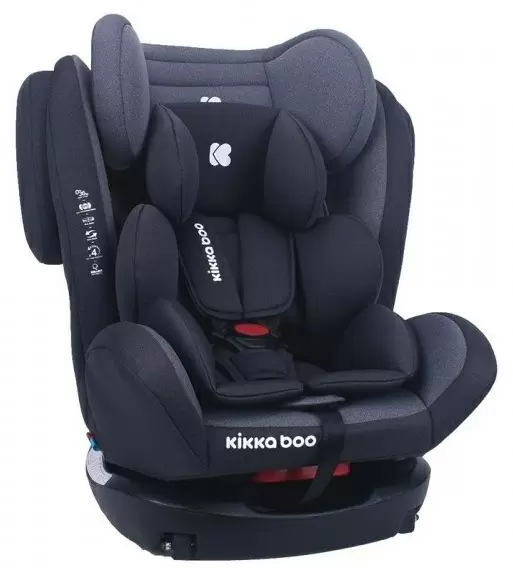 Детское автокресло Kikka Boo 4 Fix Double Isofix, серый