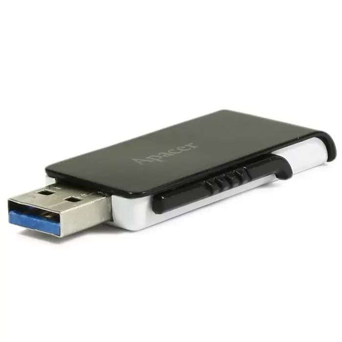 Flash USB Apacer AH350 64GB, negru/alb