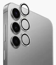 Sticlă de protecție pentru cameră foto Uniq Optix Camera Lens Protector Aluguard for Samsung S25 Silver