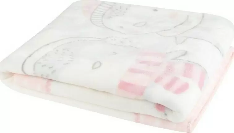 Одеяло для малышей Kikka Boo Love Pingus 110x140cm, розовый