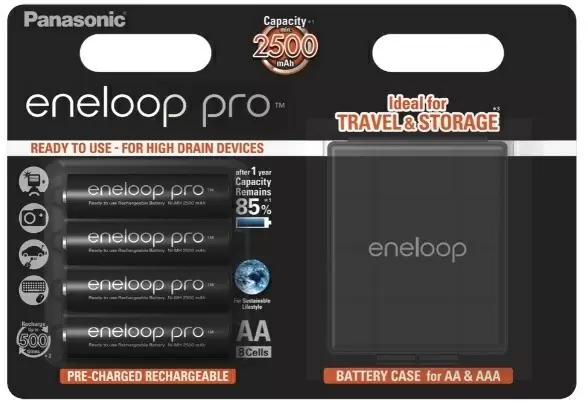 Аккумулятор Panasonic AA Eneloop Pro, 4шт