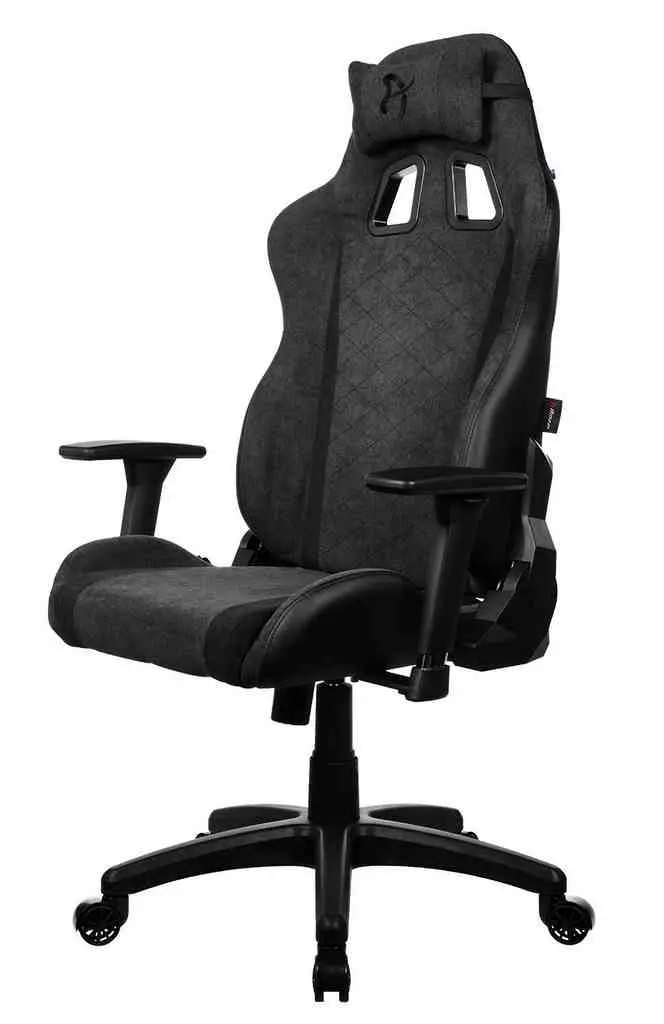 Scaun gaming Arozzi Avanti SoftFabric, gri închis
