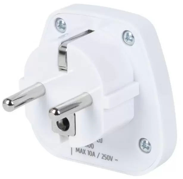 Adaptor Rivacase PS4100 W00 World to EU White, alb