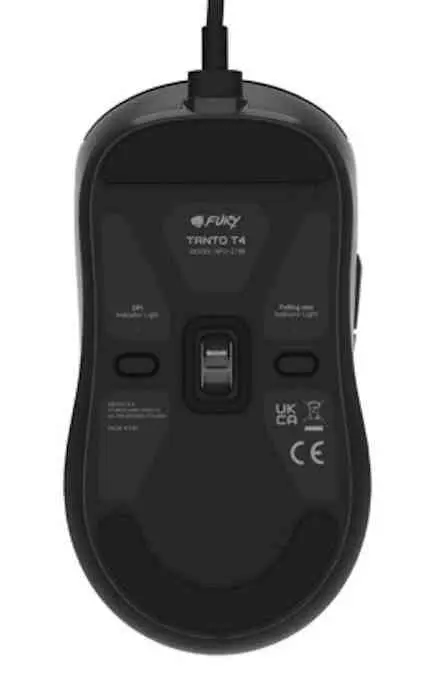 Mouse Fury Tanto T4, negru