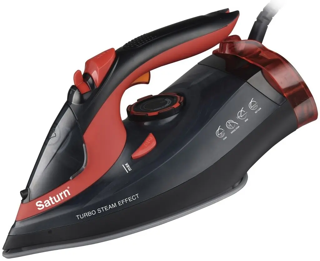 Fier de călcat Saturn ST-CC6110, negru/roșu