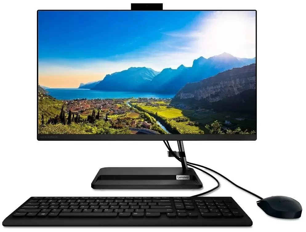 All-in-One Lenovo IdeaCentre 3 24ALC6 (23.8"/FHD/Ryzen 5 5500U/8GB/512GB/AMD Radeon), negru