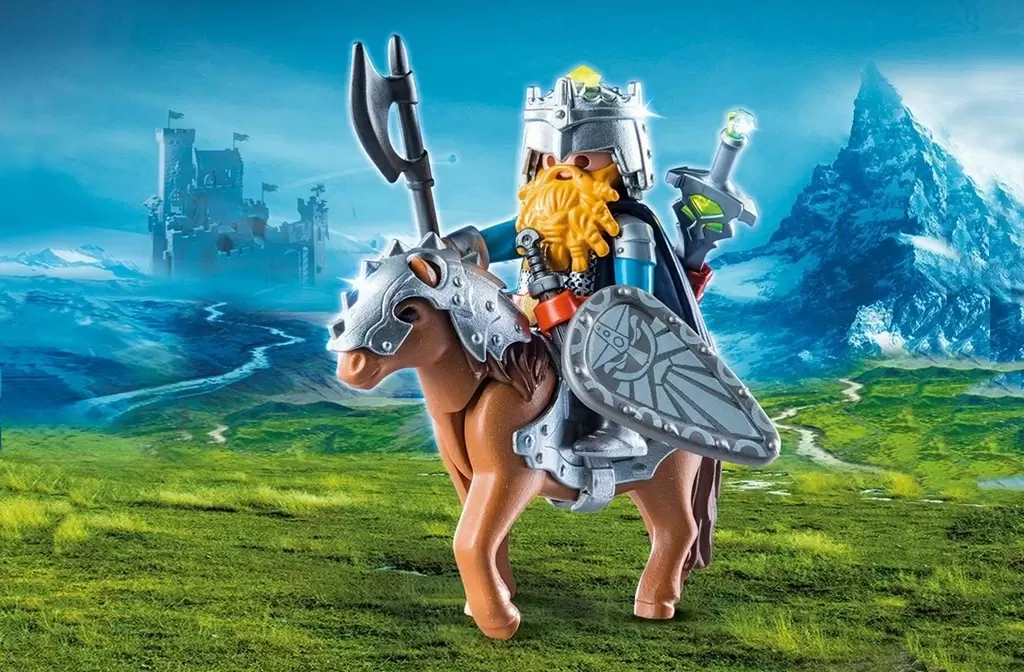 Set jucării Playmobil Dwarf Fighter with Pony