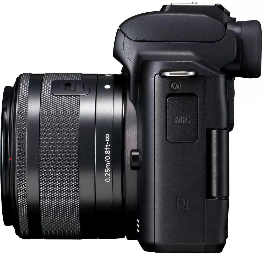 Системный фотоаппарат Canon EOS M50 Black + EF-M 15-45mm f/3.5-6.3 IS STM Kit, черный