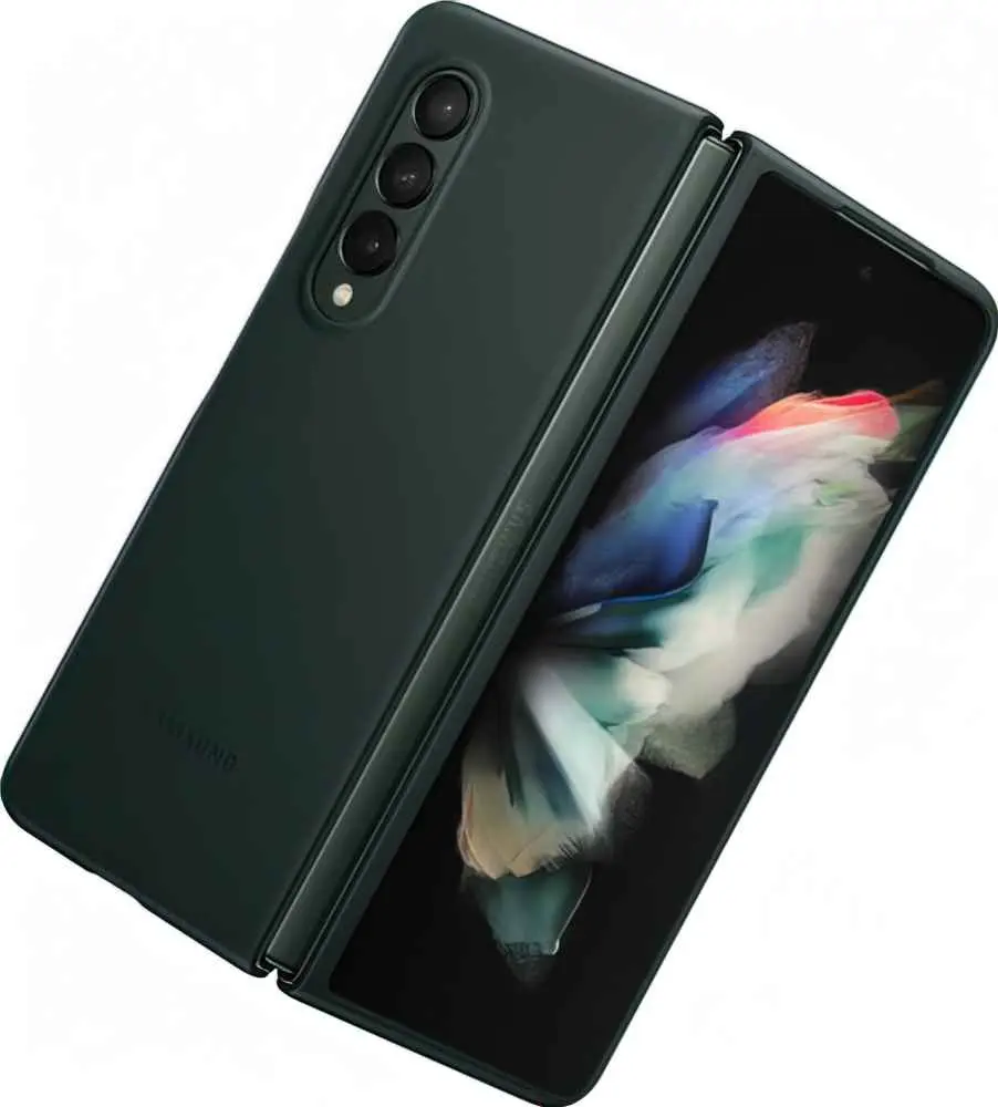 Husă de protecție Samsung Leather Cover Galaxy Z Fold 3, verde