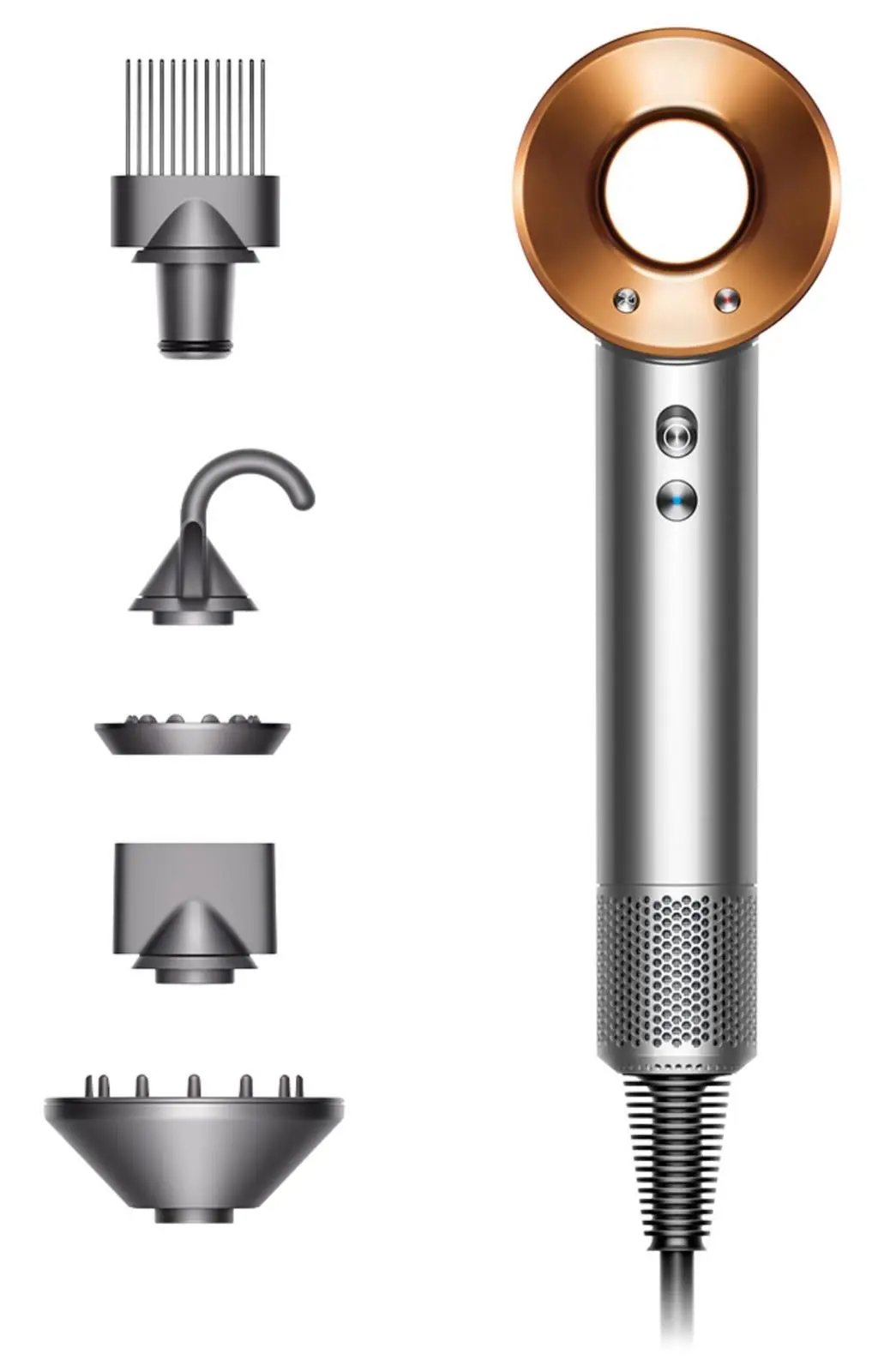 Uscător de păr Dyson HD07 Supersonic, argintiu