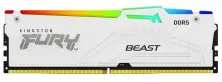 Memorie Kingston Fury Beast White RGB EXPO 16GB DDR5-6400MHz, CL32, 1.4V